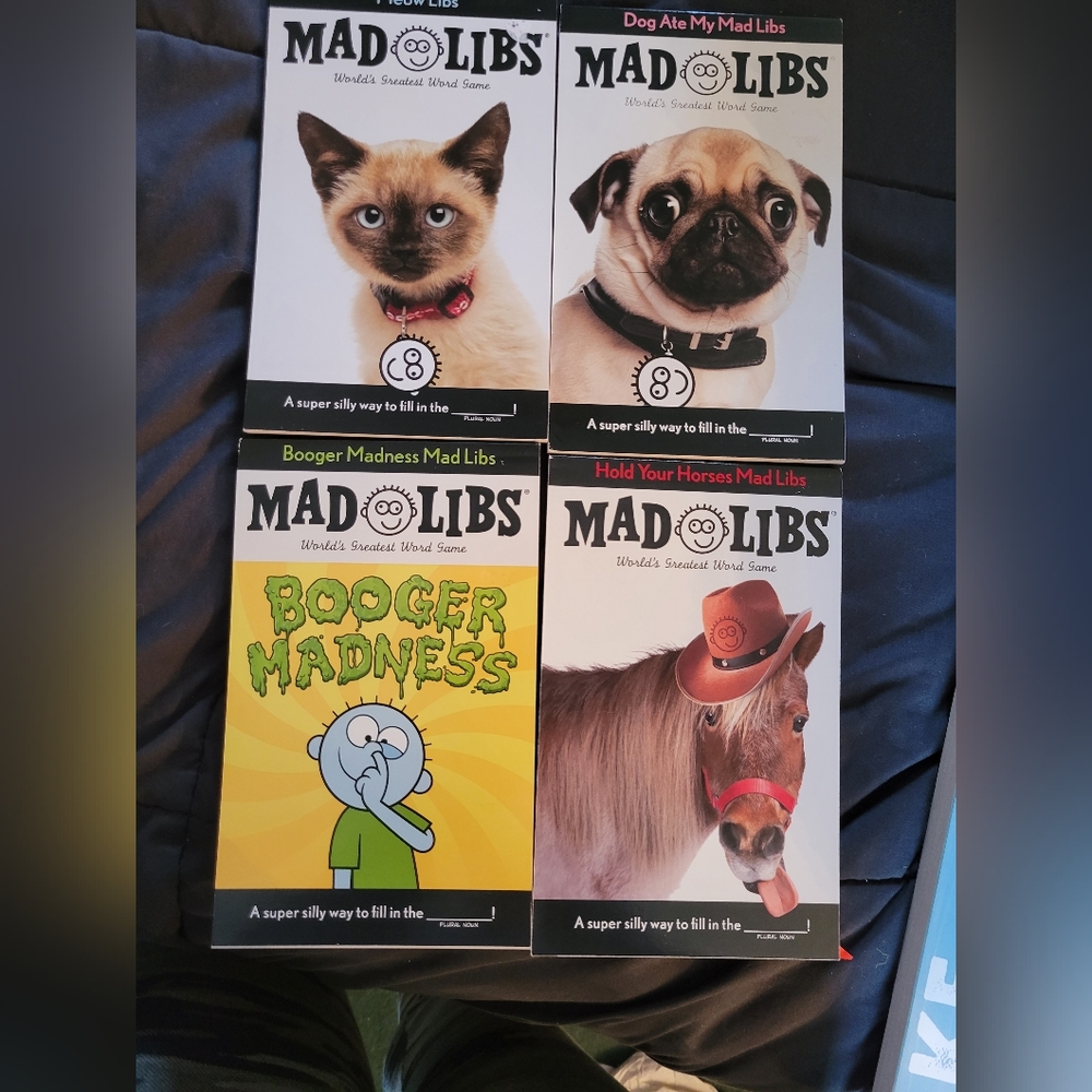 Madlibs lot of 4 activity books